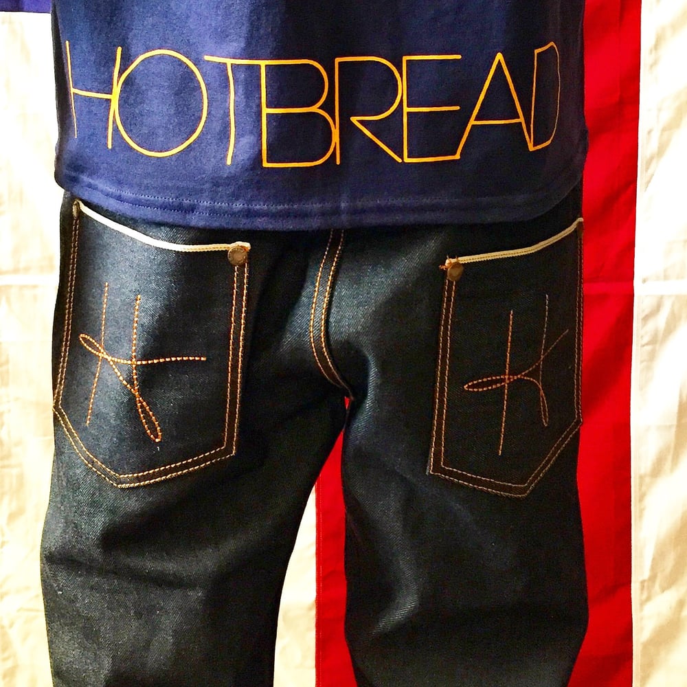 Image of HotBread signature H raw denim jeans