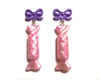 Candy Pop earrings ~ Baby Pink Twist