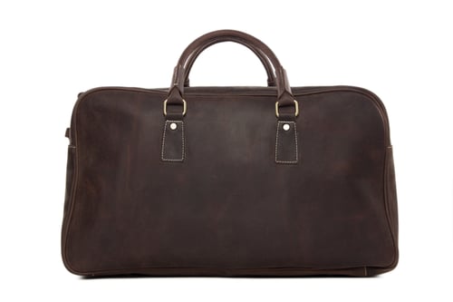 Image of Handcrafted Antique Style Real Leather Travel Bag, Duffle Bag, Holdall Luggage Bag 7156