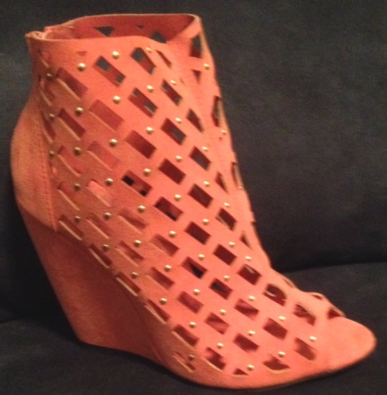 Image of Coral studded wedge Shoe