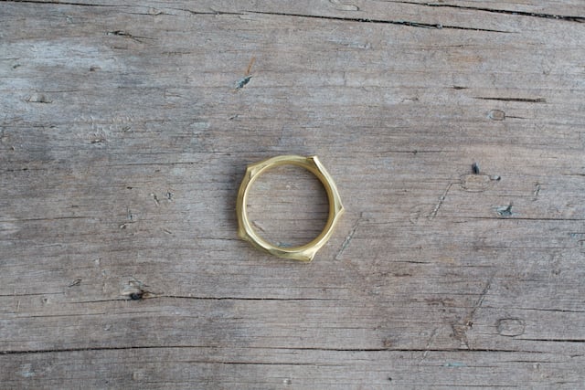 Image of Twig Ring with Diamonds