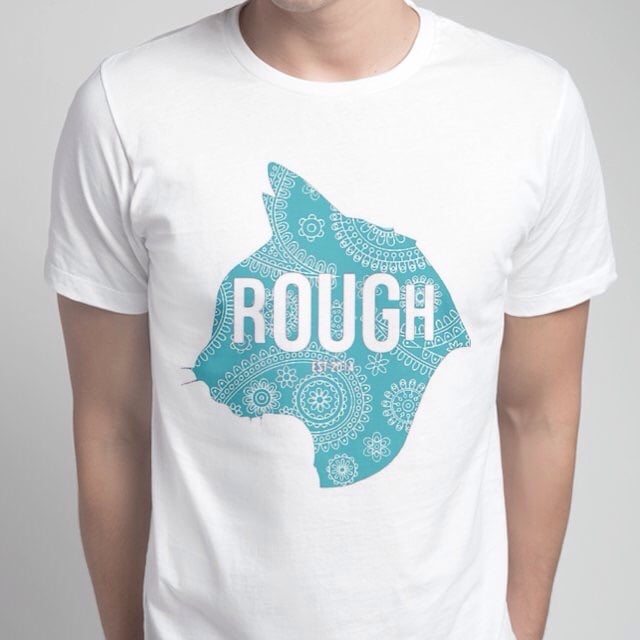 Image of Blue Paisley logo tee