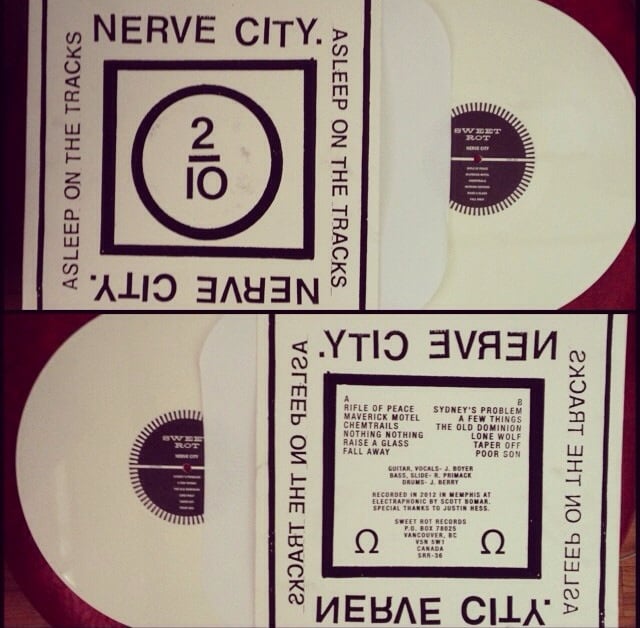 Image of Nerve City "ASLEEP ON THE TRACKS" LP