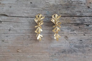 Image of Rue Leaf Articulated Earrings