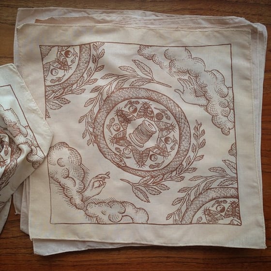 Image of Fortuna Tea Stained Hanky