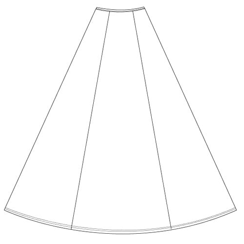 Jersey Gored Skirt (102) Image 5