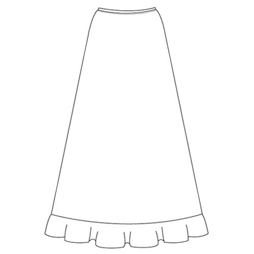 Velvet Flounce Skirt (110) Image 4
