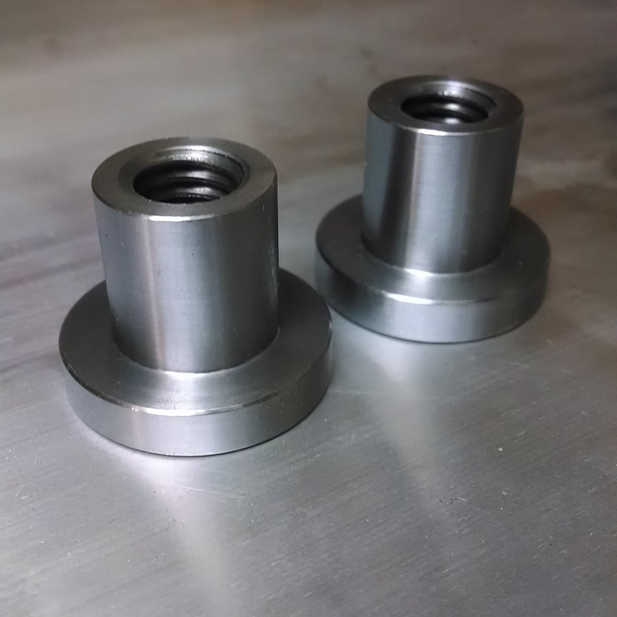 Image of 1.25 diameter mild steel riser less handlebar bungs