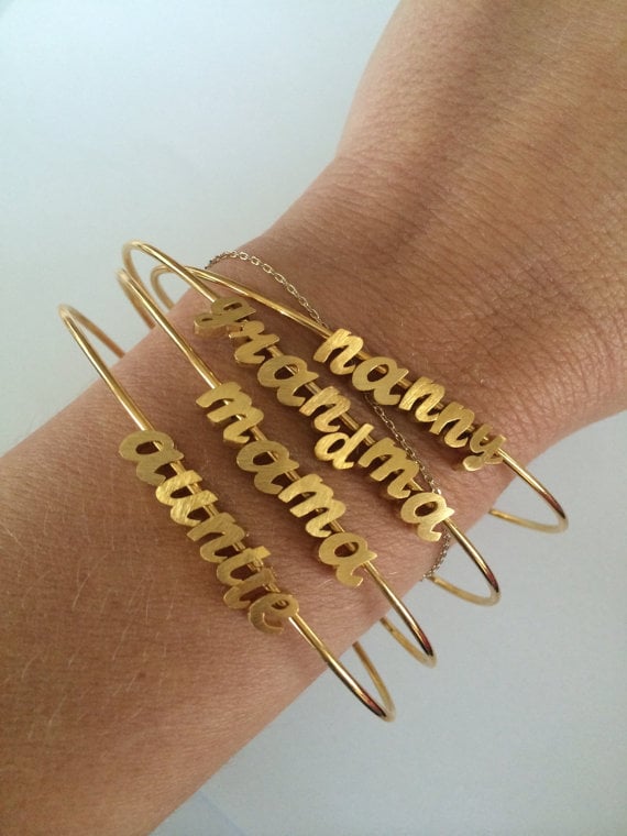 Image of CREATE YOUR OWN CURSIVE BANGLE