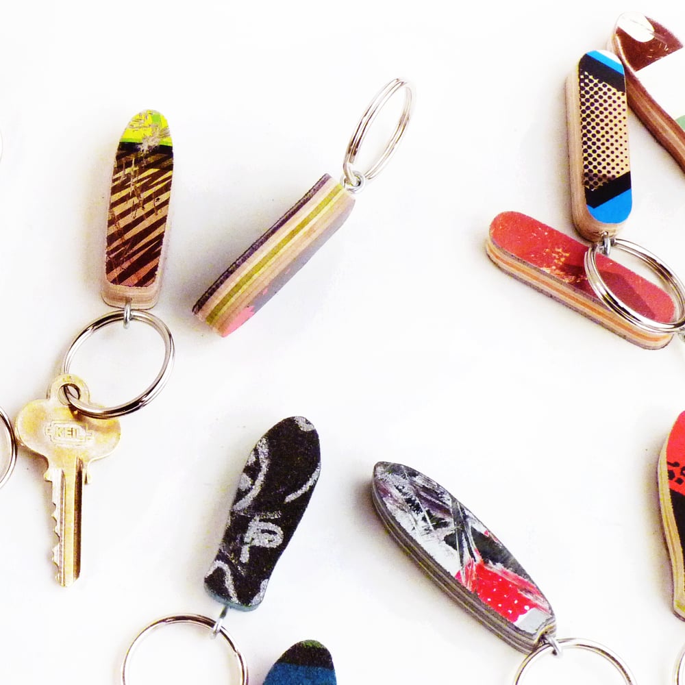 Image of Little Skateboard Keychain - (4) Classic Skateboard Shapes Available