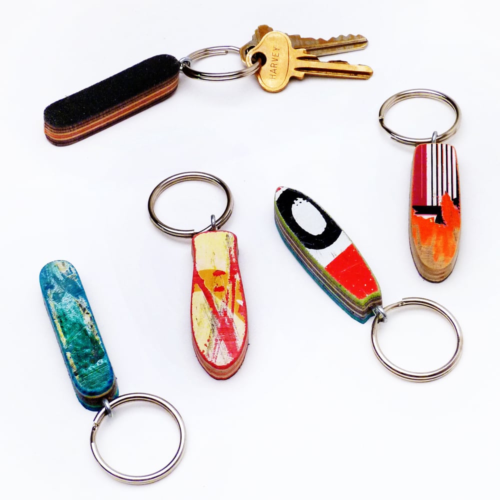 Image of Little Skateboard Keychain - (4) Classic Skateboard Shapes Available