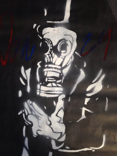 Image of JONZY Gas Mask Man Poster