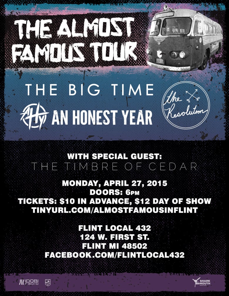 Image of Mon April 27/The Almost Famous Tour: Tickets available at the door