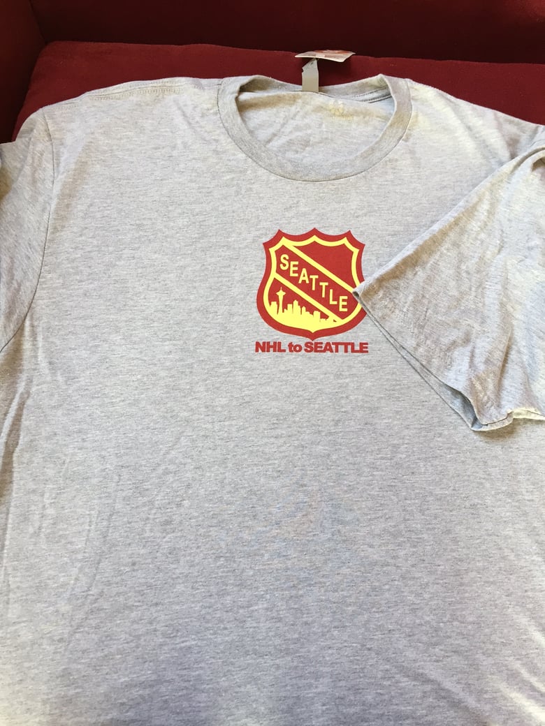 Image of NHL to Seattle Light Grey Tee