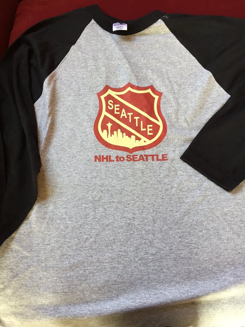 Image of NHL to Seattle Baseball Tee