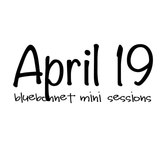 Image of Bluebonnet Mini Session - April 19th