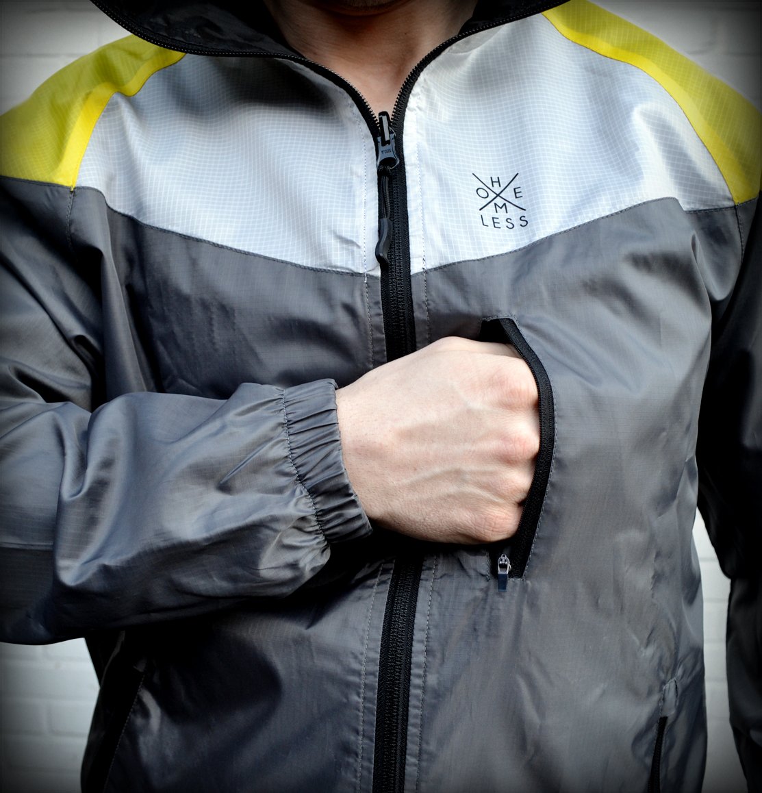 HOMELESS DOUBLE FACE JACKET / HOMELESS ATTITUDE HOMELESS DOUBLE FACE JACKET / HOMELESS ATTITUDE