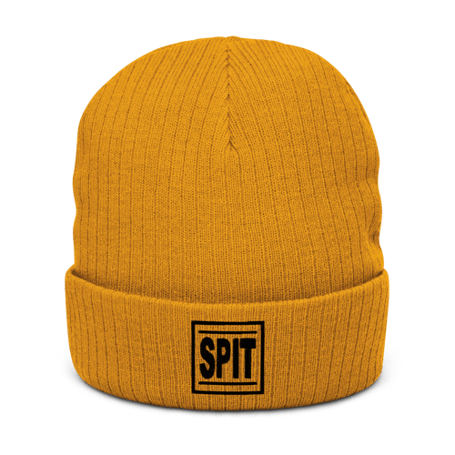 Image of Spit Logo Recycled cuffed beanie