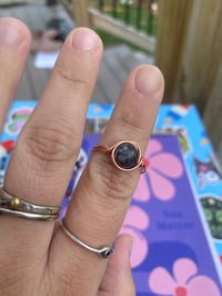 Image 2 of Labradorite wire wrapped ring #2
