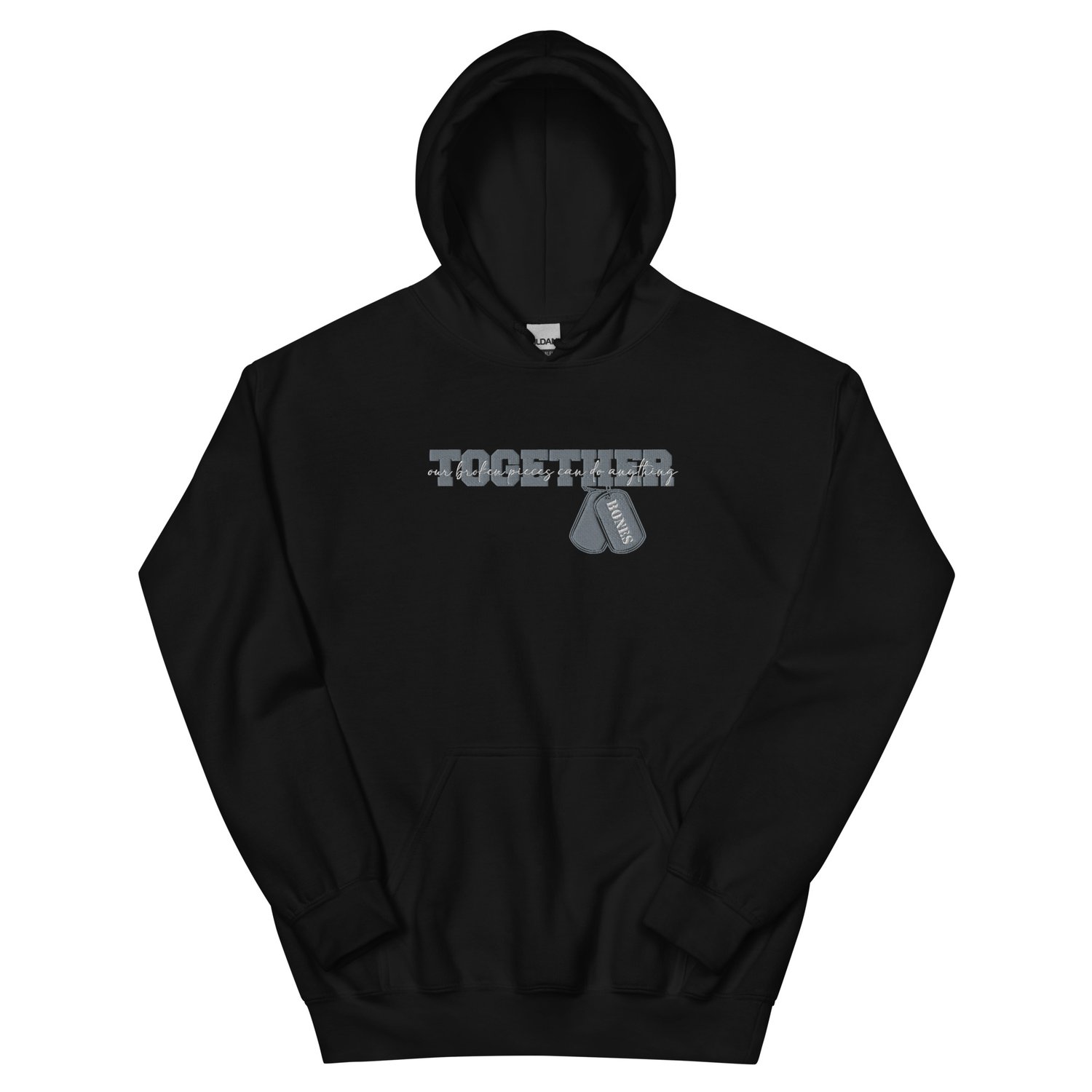 Image of Officially licensed leave me behind together embroidery Unisex Hoodie