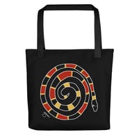 Image 2 of All-Over Print Tote Coral Snake