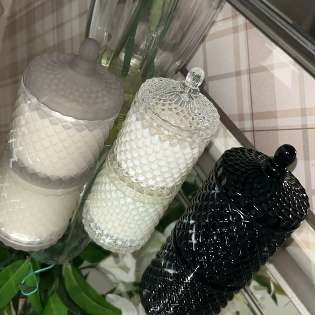 Large Luxury Geo Candle 