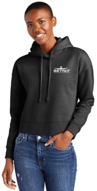 Image 2 of Setnix & Setna iO Women's Cropped Hoodie Embroidered