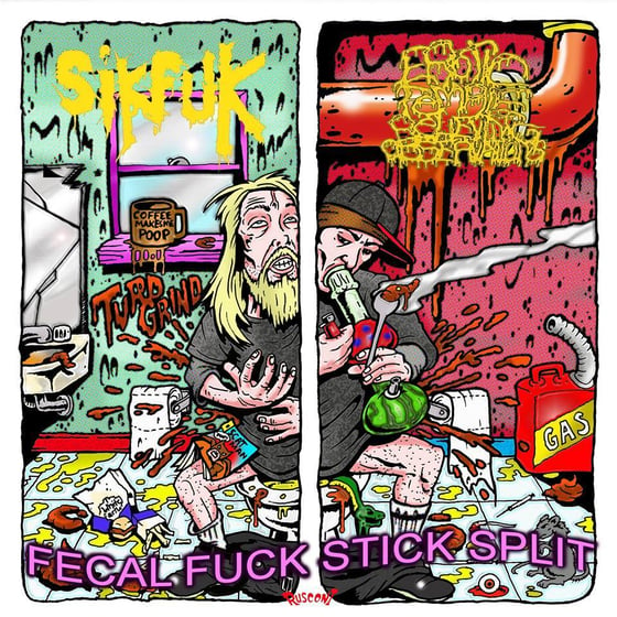 Image of Fecal Fuck Stick Split - Sikfuk & E.F.R.O - cd -2015