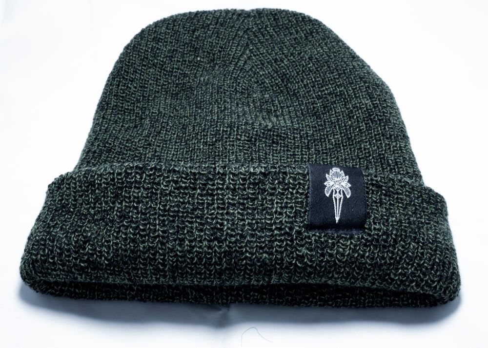 Image of Dagger Beanie - Olive Green