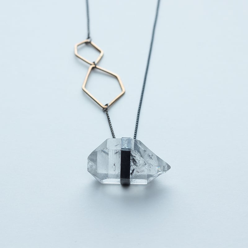 Image of Better Late Than Never Single Diamond Drop Necklace