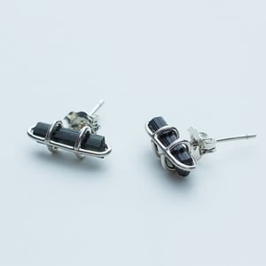 Image of Better Late Than Never Cage Stud Earrings