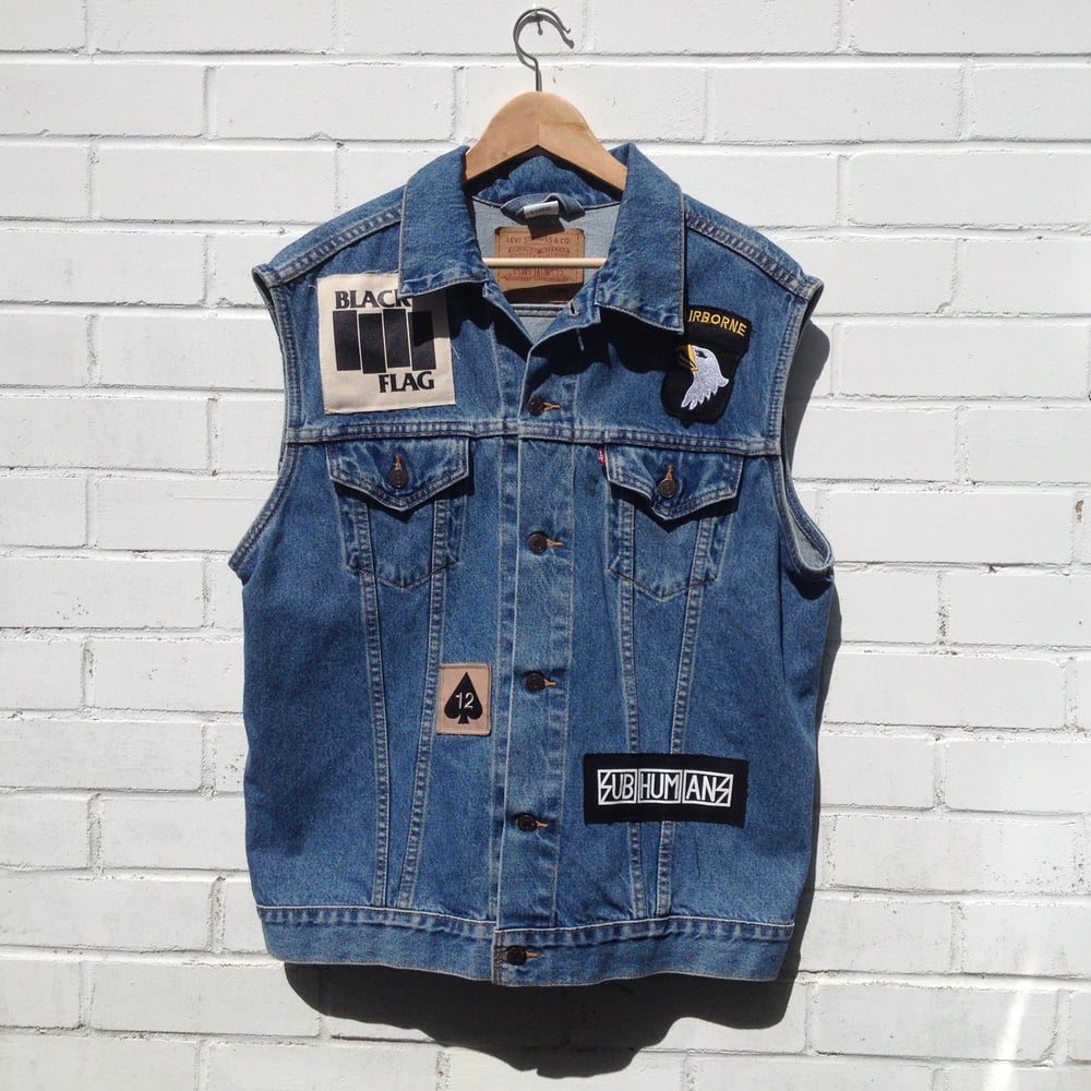 Image of 'Patched' Denim Vest