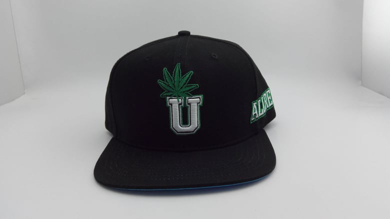 Image of #UALLREADYKNOW SNAPBACK BLACK/ GREEN UNDERBILL