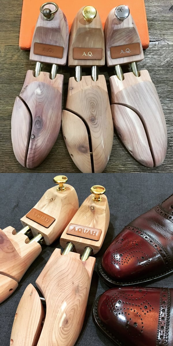 Cedarwood shoe trees / AQAtelier