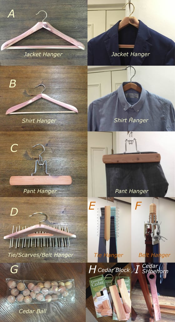 Image of Cedarwood hangers & Accessories