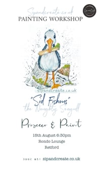 SOLD OUT - Paint and Prosecco - Seaside seagull