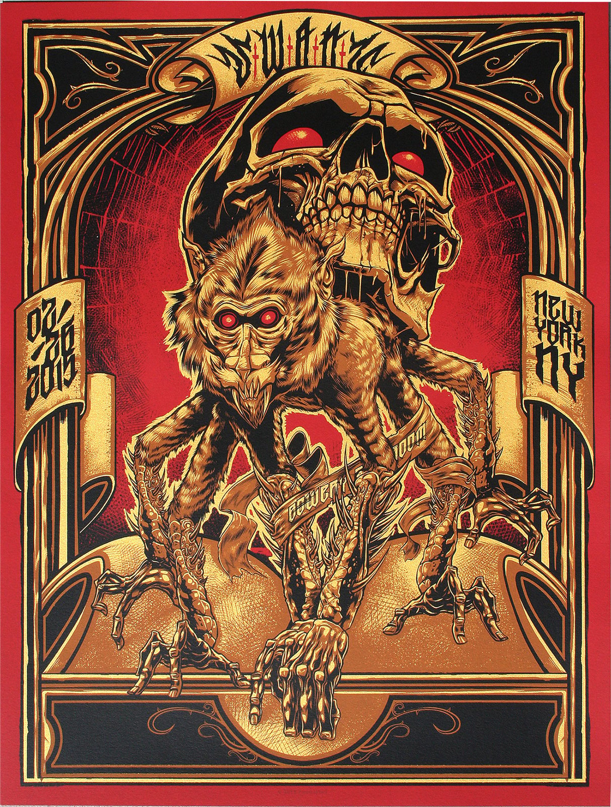 Swans Diptych Gig Poster SET / Zombie Yeti