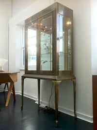 Image 1 of Brass Vitrine by Mastercraft