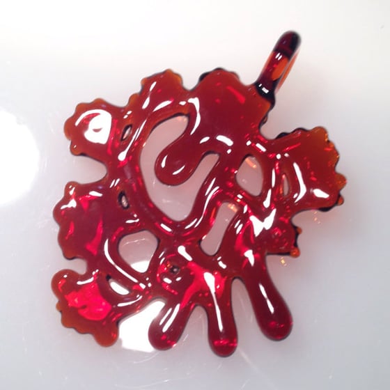 Image of Handblown Glass Shatter Pendant - Heady Boro Glass Art