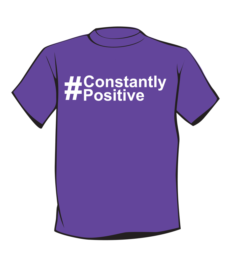 Image of #ConstantlyPositive - Purple/White (The Original)