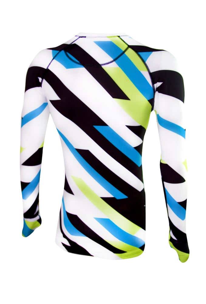 Image of Mens Coloured Striped Thermal Top