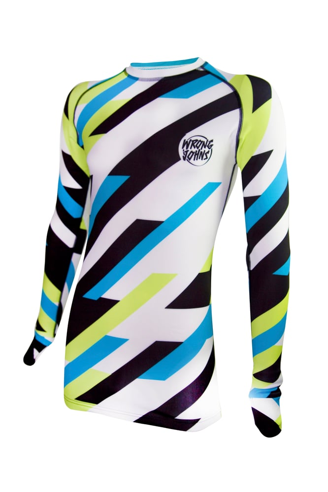 Image of Mens Coloured Striped Thermal Top