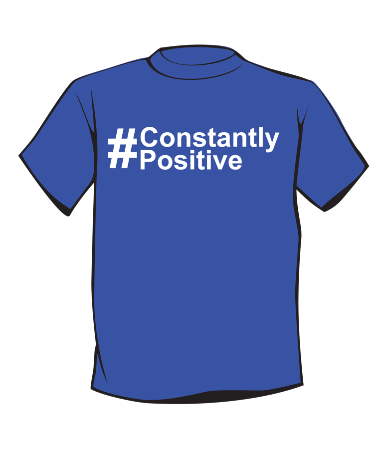 Image of #ConstantlyPositive - Blue/White