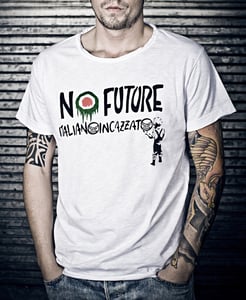 Image of T-shirt UOMO bianca/ stampa NO FUTURE