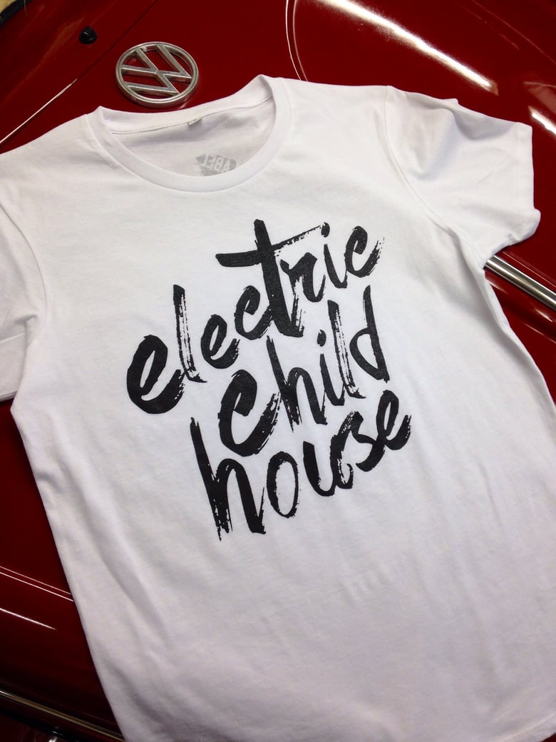 Image of ELECTRIC CHILD HOUSE TEE WHITE/BLACK