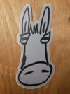 Donkey Sticker Sleepy (Gray)