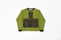 Image 1 of Para Pocket Olive Poplin Sweat