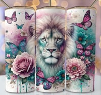 Lion flower 20oz tumbler