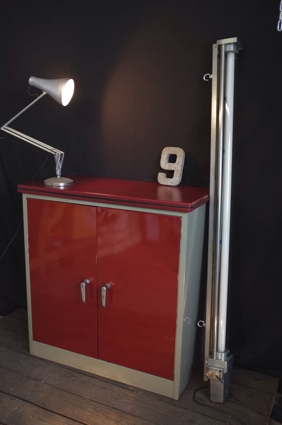 Image of Mid-Century Steel Industrial Cabinet - Ex MOD