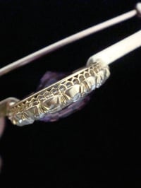 Image 4 of Edwardian original 18ct amethyst and old cut diamond brooch
